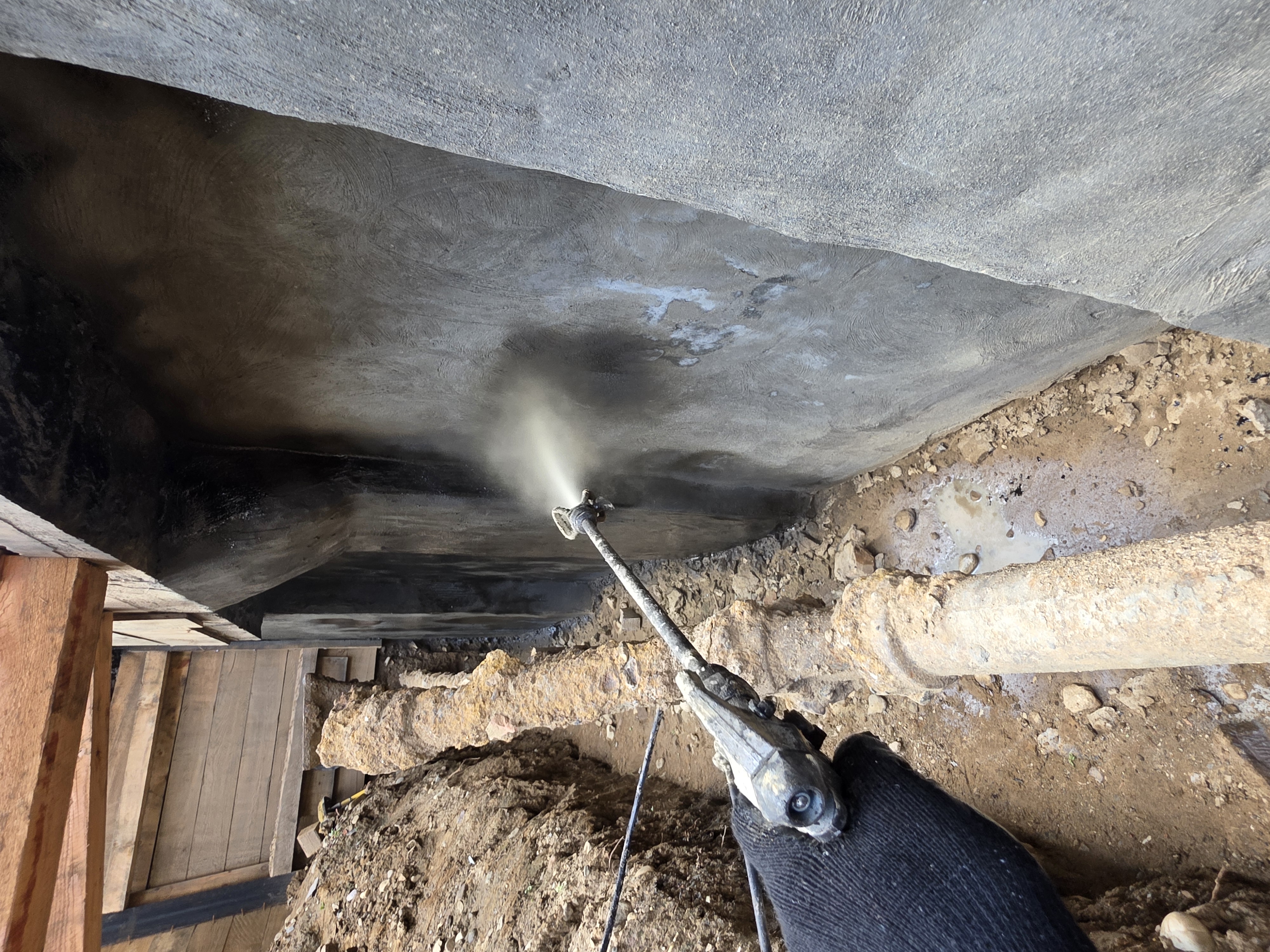 Basement waterproofing project in Brooklyn, NY