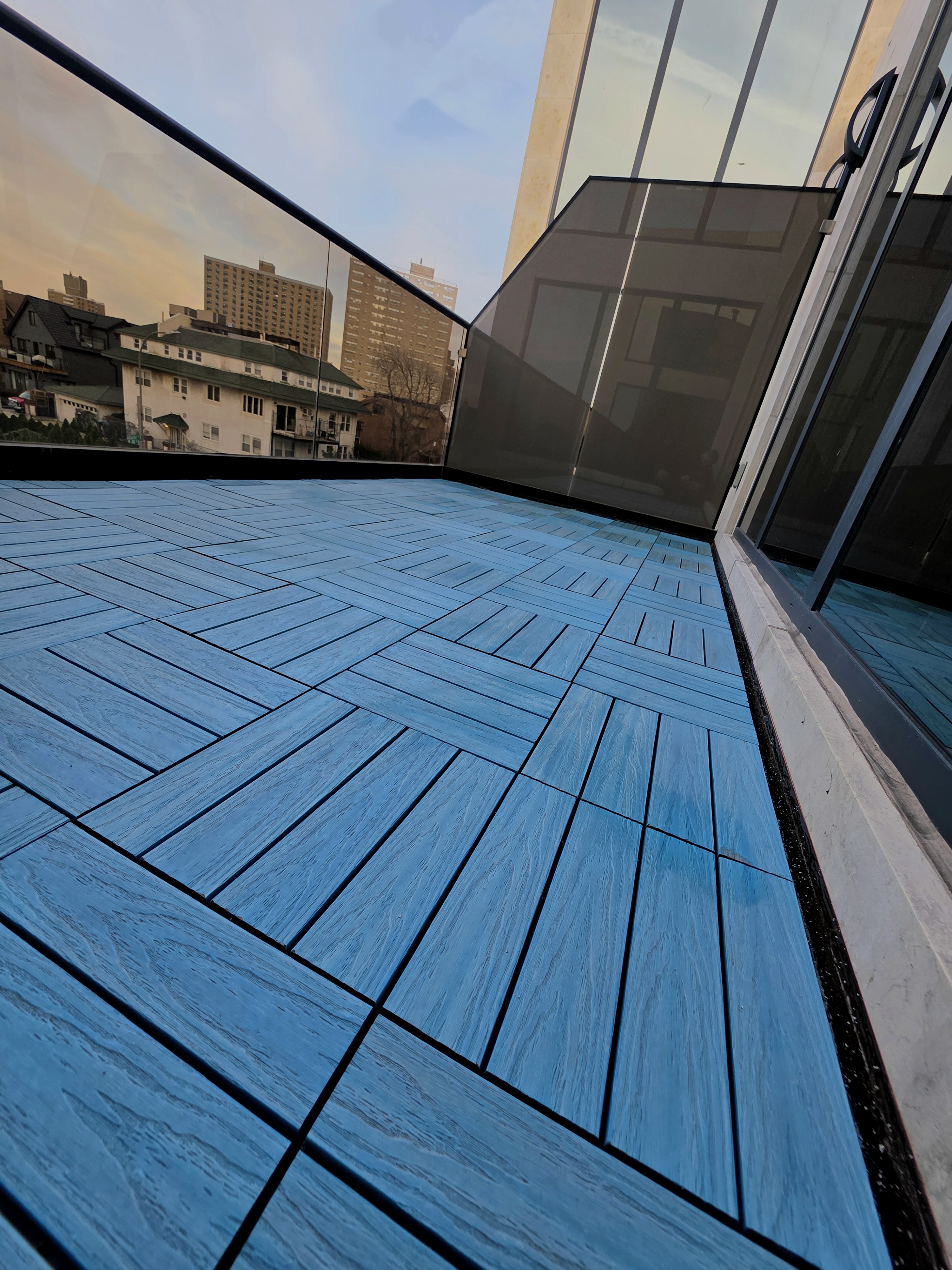 Porcelain pedestal pavers project 5, Roof On, Brooklyn NY